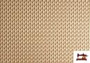 Tela de Popelín Estampado Geométrico de Colores