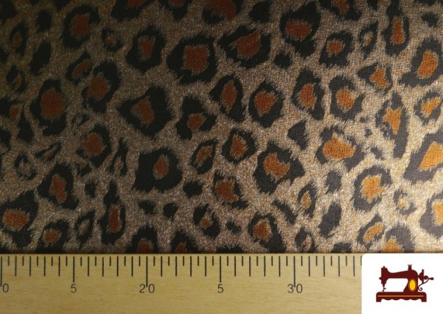 Comprar online Tela de Licra Estampada Animal Print Leopardo