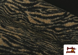 Tela Baguilla Curly Rizado Animal Print