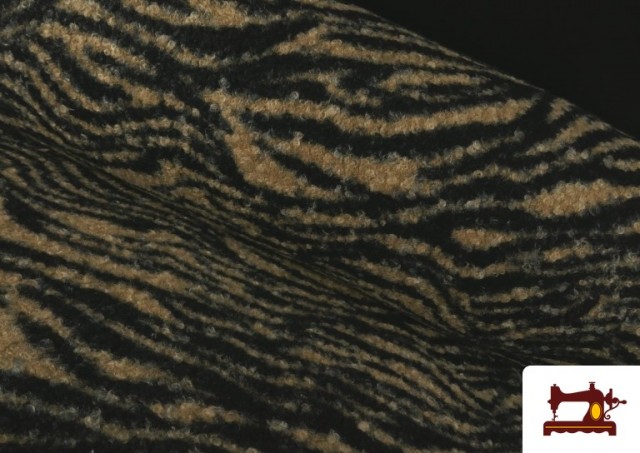 Tela Baguilla Curly Rizado Animal Print