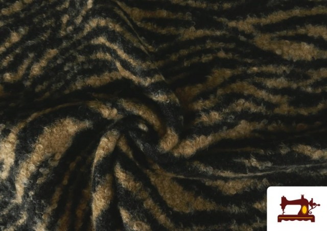 Venta online de Tela Baguilla Curly Rizado Animal Print