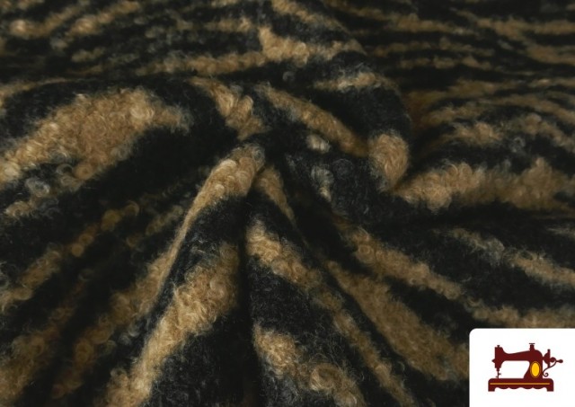 Tela Baguilla Curly Rizado Animal Print