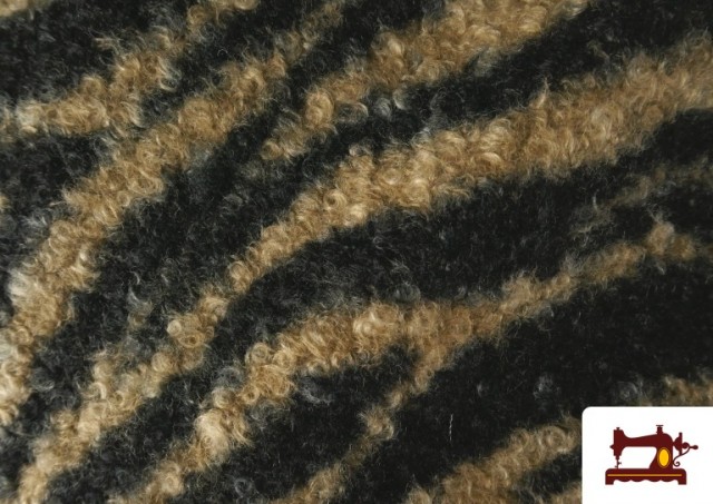 Tela Baguilla Curly Rizado Animal Print