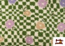 Venta de Tela de Borreguito Estampado Cuadros y Flores de Colores