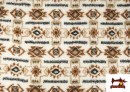 Venta de Tela de Borreguito Estampado Tribal Étnico Para Vestuario