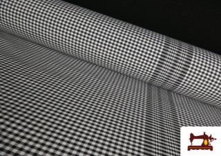 Venta online de Tela de Cuadros Pañuelo de Fardo 280 cm color Negro Venta online de Tela de Cuadros Pañuelo de Fardo 280 cm color Negro