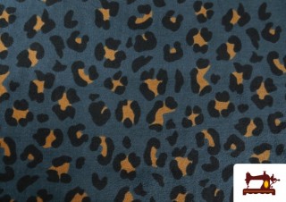 Comprar Tela de Punto de Terciopelo Estampado Leopardo
