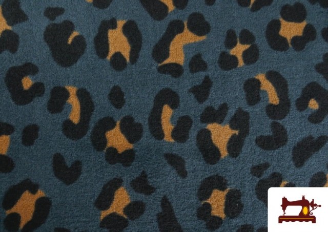 Venta de Tela de Punto de Terciopelo Estampado Leopardo