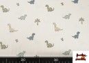 Comprar online Tela de Punto de Camiseta Dinosaurios Infantil
