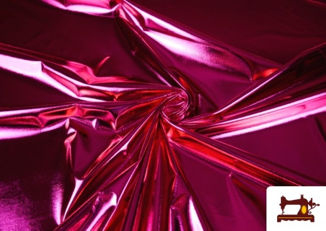 Venta de Tela de Lamé Metalizado Económico de Colores 150 cm Ancho color Rosa