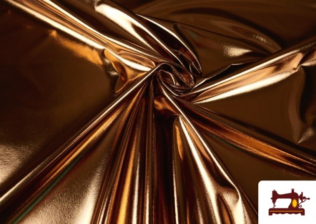 Venta online de Tela de Lamé Metalizado Económico de Colores 150 cm Ancho color Marrón