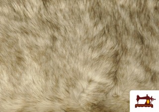 Tela de Pelo Lobo para Disfraces Medievales y Vikingos Color Beige