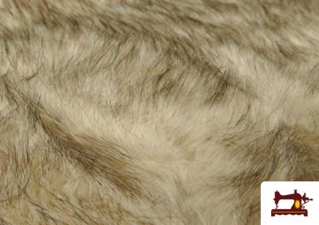 Venta de Tela de Pelo Lobo para Disfraces Medievales y Vikingos Color Beige