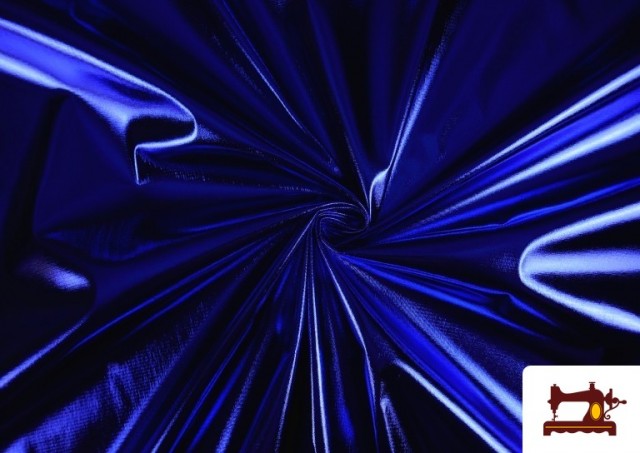 Comprar Tela de Lamé Metalizado Económico de Colores 150 cm Ancho color Azulón