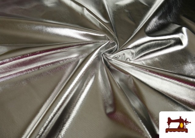 Comprar online Tela de Lamé Metalizado Económico de Colores 150 cm Ancho color Plata