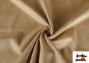 Comprar Tela de Terciopelo Antelina de Punto de Colores Para Vestuario color Beige