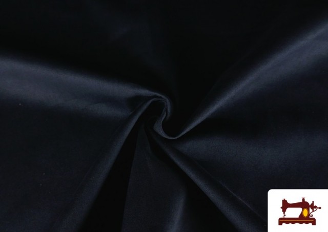 Venta de Tela de Terciopelo Antelina de Punto de Colores Para Vestuario color Azul Marino