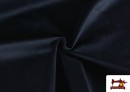 Comprar online Tela de Terciopelo Antelina de Punto de Colores Para Vestuario color Azul Marino