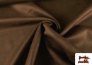 Comprar Tela de Terciopelo Antelina de Punto de Colores Para Vestuario color Marrón