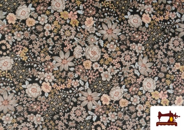 Venta de Tela de Popelín Estampado Floral Clásico