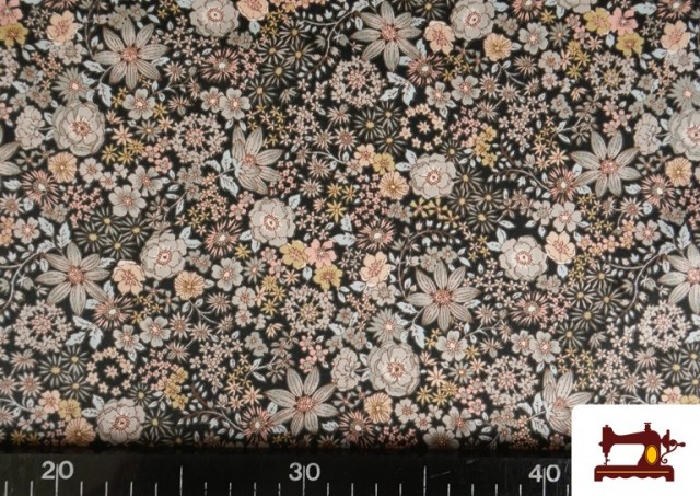Comprar online Tela de Popelín Estampado Floral Clásico