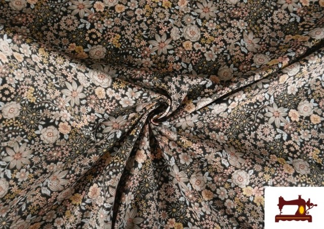 Venta online de Tela de Popelín Estampado Floral Clásico