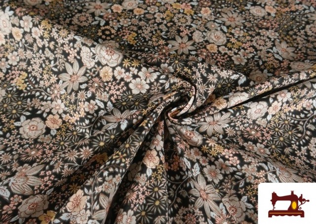 Tela de Popelín Estampado Floral Clásico