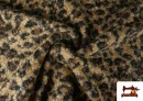 Venta online de Tela Baguilla Curly Rizado Animal Print Leopardo