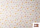 Comprar Tela de Algodón Corazones Multicolor Infantil
