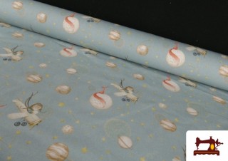 Tela de Algodón Dibujos Infantil Estilo Vintage Cuentos Clásicos