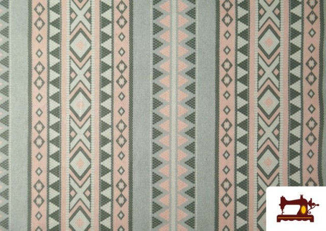 Venta de Tela de Algodón Étnica Con Colores Pastel