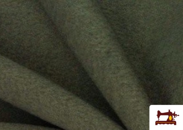 Venta de Tela Polar Térmica de Colores - Pieza de 25 Metros color Caqui