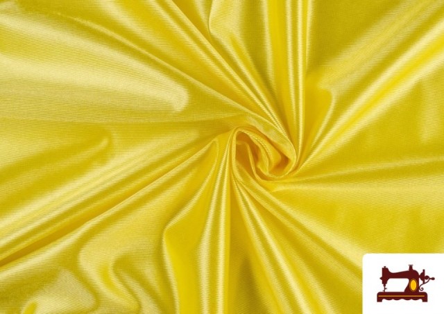 Venta online de Tela de Foam de Rasete con Espuma - Pieza 25 Metros color Amarillo