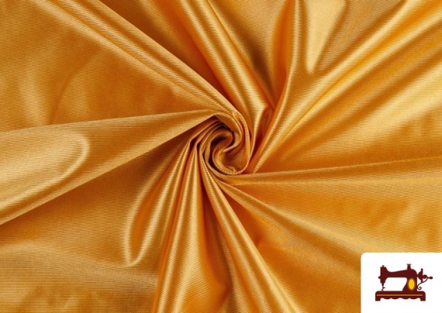 Tela de Foam de Rasete con Espuma - Pieza 25 Metros color Dorado