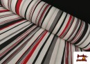 Comprar Telas de Rayas para Decoración Rojas y Negras