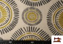 Comprar Tela de Loneta Estampado Círculos Étnicos