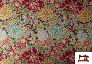 Comprar Tela de Gobelino Tejido Estampado Flores Clásicas