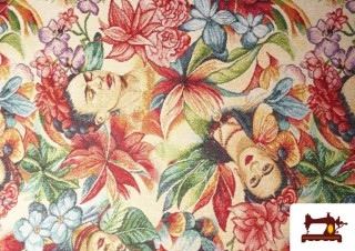 Comprar Tela de Gobelino Tejido Estampado Frida Khalo