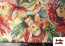 Comprar online Tela de Gobelino Tejido Estampado Frida Khalo