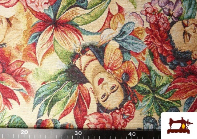 Comprar online Tela de Gobelino Tejido Estampado Frida Khalo