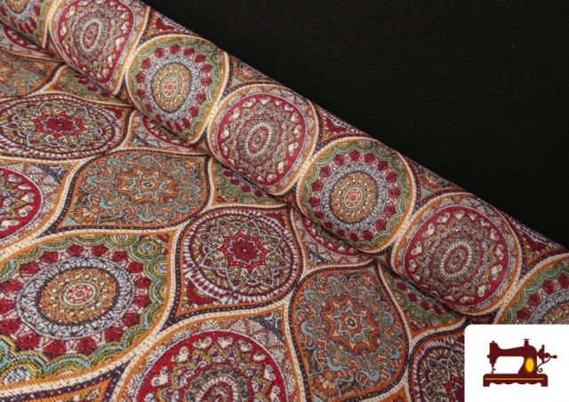 Tela de Gobelino Tejido Estampado Mandalas