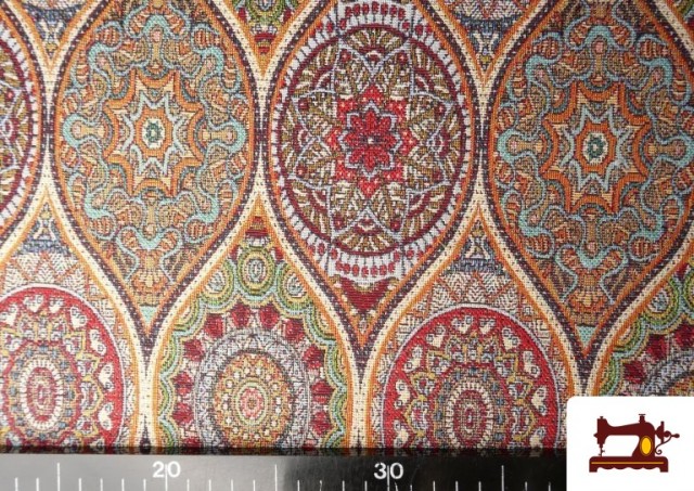 Comprar online Tela de Gobelino Tejido Estampado Mandalas