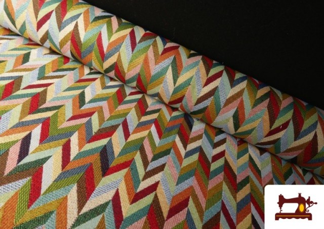 Tela de Gobelino Tejido Estampado Flechas