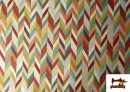 Comprar Tela de Gobelino Tejido Estampado Flechas