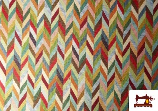 Comprar Tela de Gobelino Tejido Estampado Flechas
