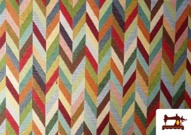 Venta de Tela de Gobelino Tejido Estampado Flechas