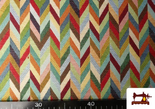 Comprar online Tela de Gobelino Tejido Estampado Flechas