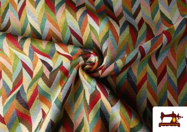 Venta online de Tela de Gobelino Tejido Estampado Flechas