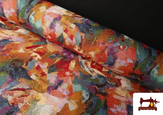 Tela de Gobelino Tejido Estampado Abstracto