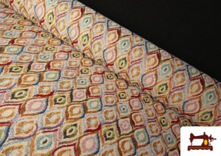 Tela de Gobelino Tejido Estampado Multicolor